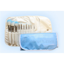 Pure White 10pcs cosméticos cosméticos conjunto de escova de maquiagem